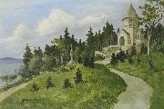 Anton Genberg Votivkapelle in Berg am Starnberger France oil painting artist